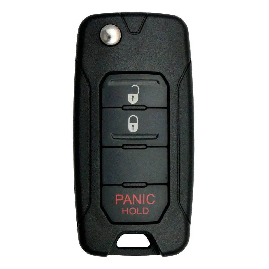 2015-2018 (Aftermarket) Remote Flip Key for Jeep Renegade | PN: 65YK41LXHAa / 2ADFTFI5AM433TX 2015-2018 (Aftermarket) Remote Flip Key for Jeep Renegade | PN: 65YK41LXHAa / 2ADFTFI5AM433TX
